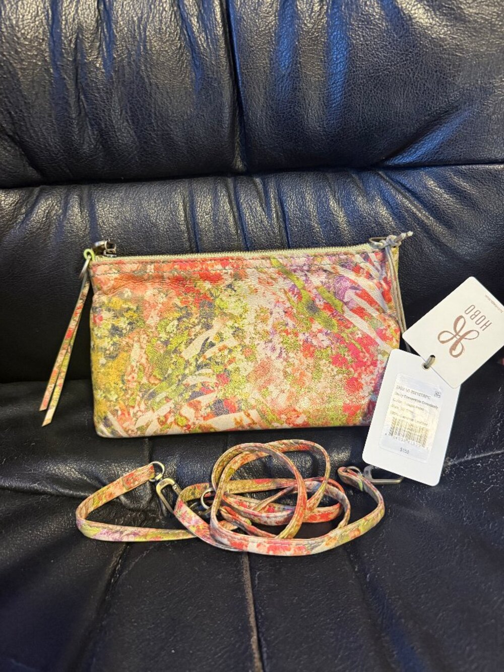 NWT HOBO Darcy Tropic Print Convertible Crossbody Bag